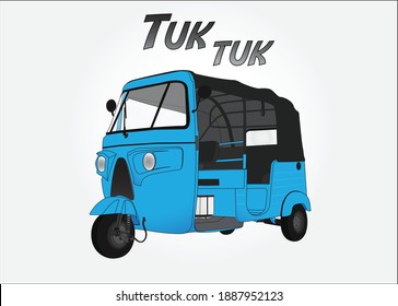 Tuk Vector On A White Background