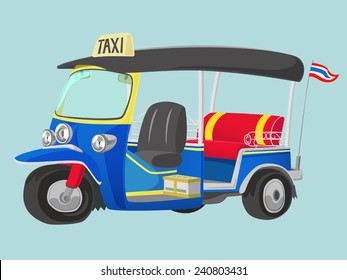 TUK-TUK is the name of Thailand Taxi one of the best way to explore urban city