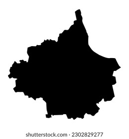 Tukums district map, administrative division of Latvia. Vector illustration.