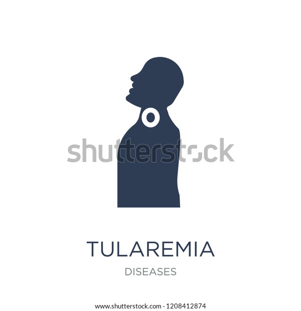 Tularemia icon. Trendy flat vector\
Tularemia icon on white background from Diseases collection, vector\
illustration can be use for web and mobile,\
eps10