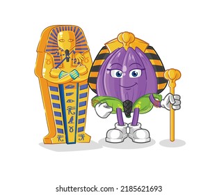 the tulip ancient egypt cartoon. cartoon mascot vector