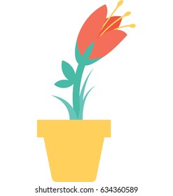 Tulip Bud Vector Icon