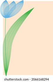 Tulip design card, invitations, wedding