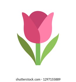 Tulip emoji vector