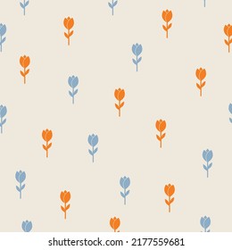 Tulip Floral Pattern,Print For Fabric, Wallpaper, Clothes