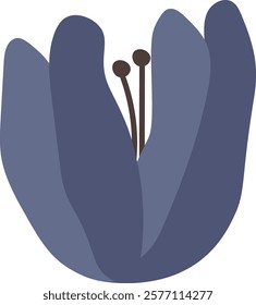 Tulip Flower Head Vector Illustration