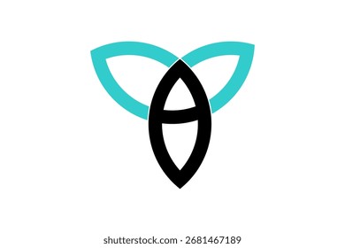 Logotipo de conceito humano da flor da tulipa - Vetor elegante do salão de Spa para a beleza, ilustração de stock de bem-estar