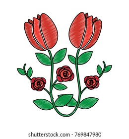 tulip flower icon image 
