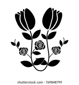 tulip flower icon image 