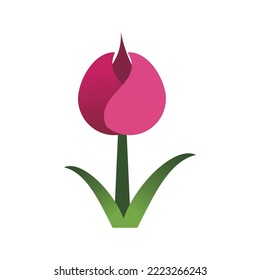Tulip-Blumensymbol, Vektorgrafik