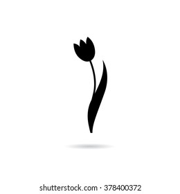 tulip flower logo design