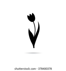 tulip flower logo design