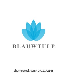 Tulip flower logo eps 10