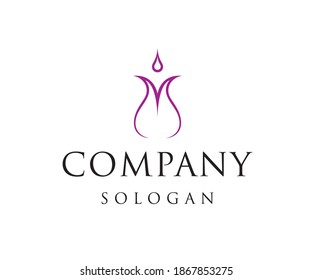 Tulip Flower logo, Spa Company Logo Design