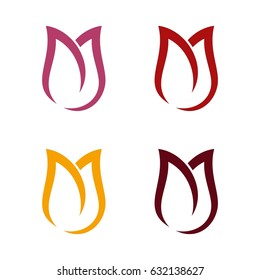 Tulip Flower Logo Template Illustration Design. Vector EPS 10.