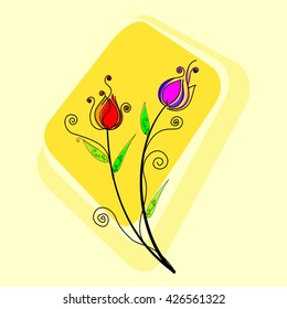 tulip Flower sketch