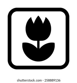 Tulip Flower Vector Icon