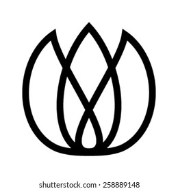 Tulip Flower Vector Icon