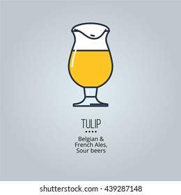 Tulip Glass Icon