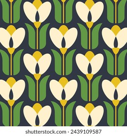 Tulip Graphic Designs in Fabric, Wallpaper and Textures