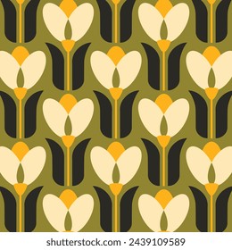 Tulip Graphic Designs in Fabric, Wallpaper and Textures