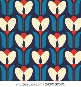 Tulip Graphic Designs in Fabric, Wallpaper and Textures