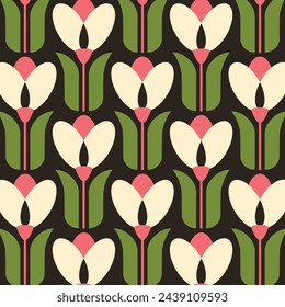 Tulip Graphic Designs in Fabric, Wallpaper and Textures