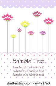 Tulip greeting card