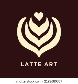 Tulip Heart Coffee latte art