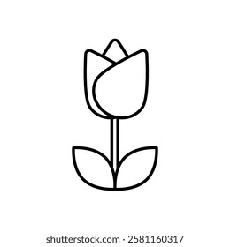 Tulip icon Art design illustration