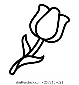 Tulip Icon Element For Design