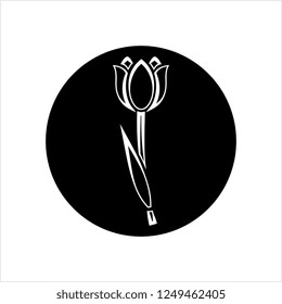 Tulip Icon, Flower Icon Vector Art Illustration