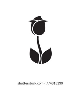 tulip icon illustration isolated vector sign symbol