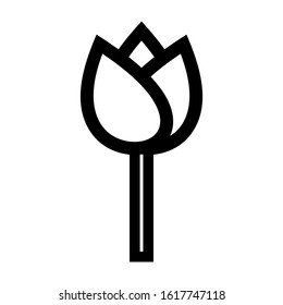tulip icon isolated sign symbol vector illustration - high quality black style vector icons
