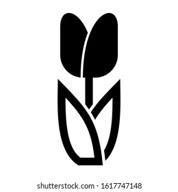 tulip icon isolated sign symbol vector illustration - high quality black style vector icons
