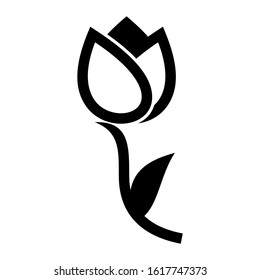 tulip icon isolated sign symbol vector illustration - high quality black style vector icons
