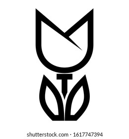 tulip icon isolated sign symbol vector illustration - high quality black style vector icons
