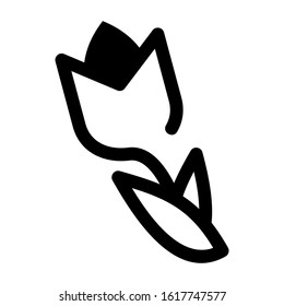 tulip icon isolated sign symbol vector illustration - high quality black style vector icons
