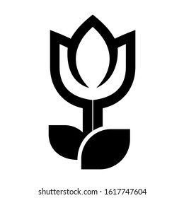 tulip icon isolated sign symbol vector illustration - high quality black style vector icons
