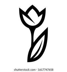 tulip icon isolated sign symbol vector illustration - high quality black style vector icons
