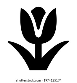 Tulip icon isolated vector illustration. High quality black style vector icon