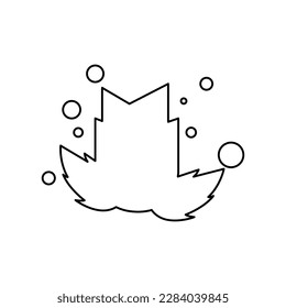 tulip icon on a white background, vector illustration