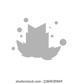 Tulpensymbol auf weißem Hintergrund, Vektorgrafik