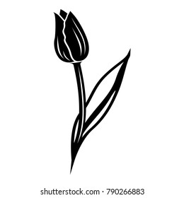 Tulip icon. Simple illustration of tulip vector icon for web