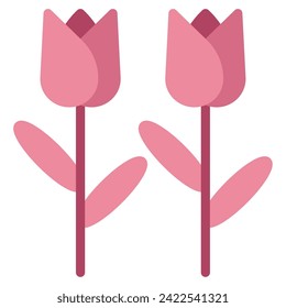 Tulip Icon Spring, for uiux, web, app, infographic, etc