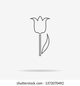 Tulip icon. Vector concept illustration for design.
