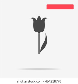 Tulip icon. Vector concept illustration for design.