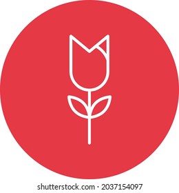 Tulip icon vector image. Can also be used for web apps, mobile apps and print media.