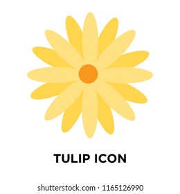 Tulip icon vector isolated on white background, Tulip transparent sign , nature symbols