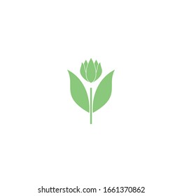 Tulpensymbol Vektorillustration Zeichen einzeln für Grafik und Webdesign. Tulpensymbol Vorlagenfarbe bearbeitet auf weißem Hintergrund.
